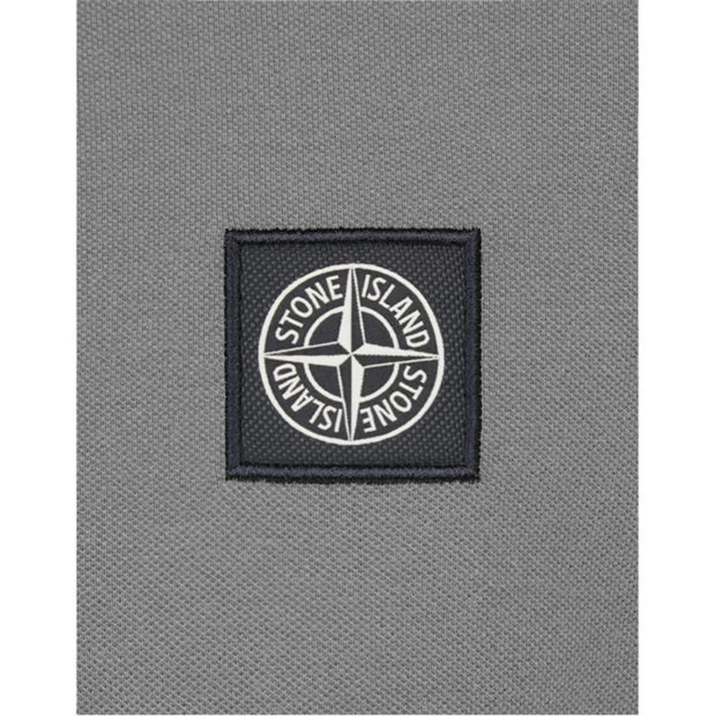 Stone Island Long Sleeve Patch Polo Shirt - Blue